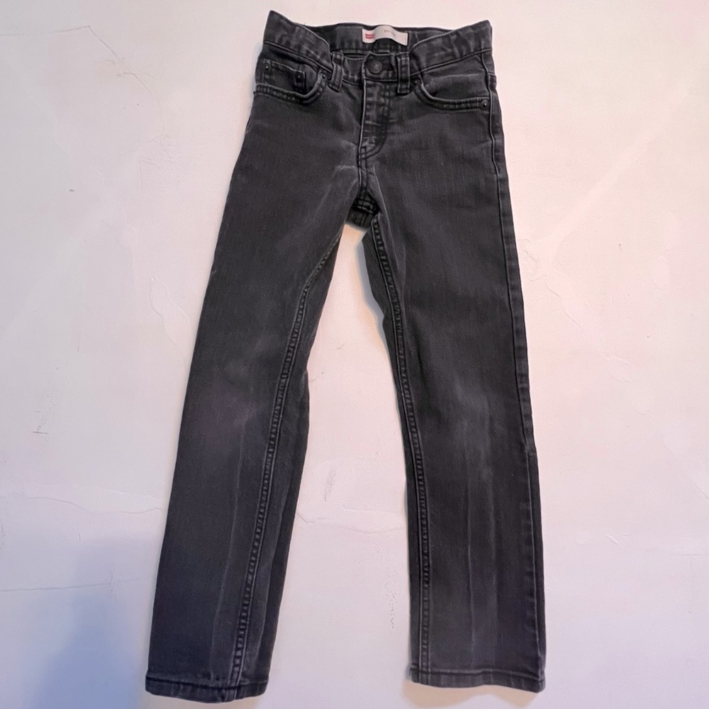 Boys black Levi’s 511 slim jeans size 7 regular